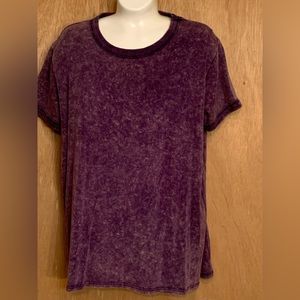 LuLaRoe short sleeve Lrg purple shirt